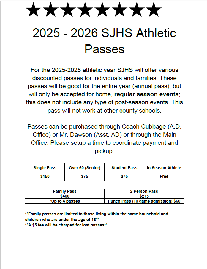 Sports Pass Info!